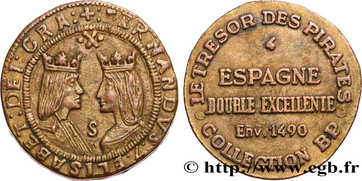 Jetons BP ESPAGNE - Double excellente - n°4 TB