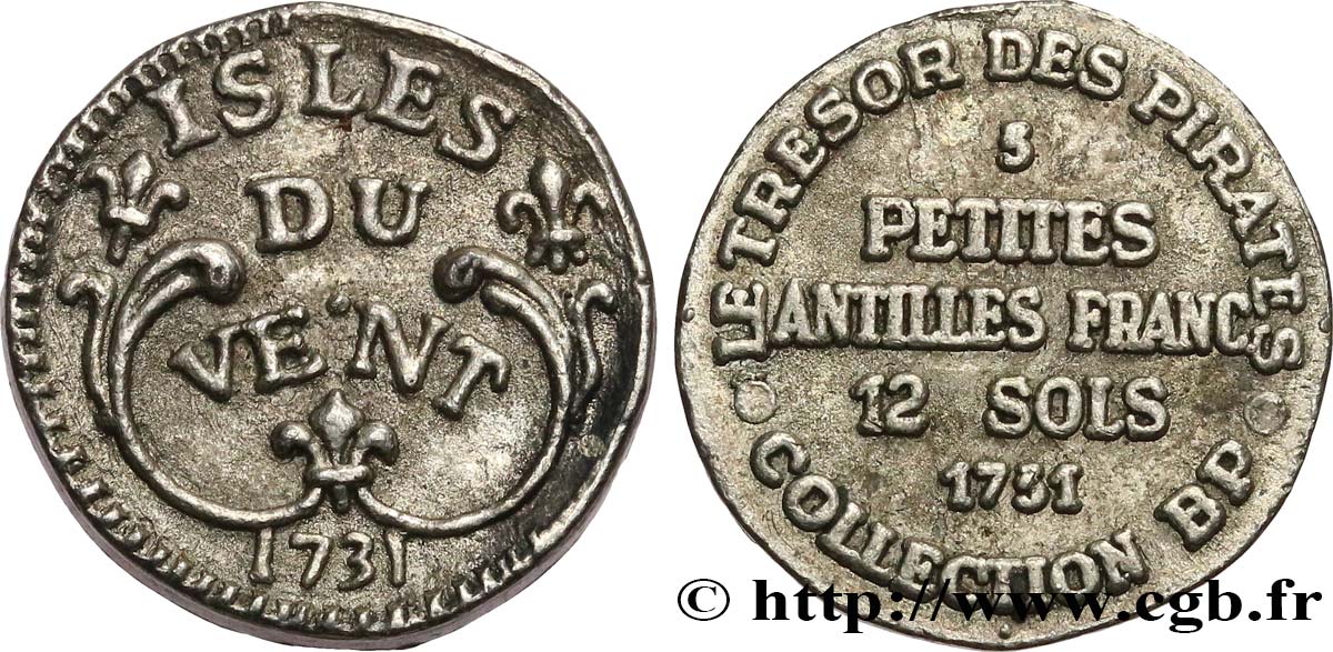 Jetons BP PETITES ANTILLES FRANCAISES - 12 SOLS - n°5 MB