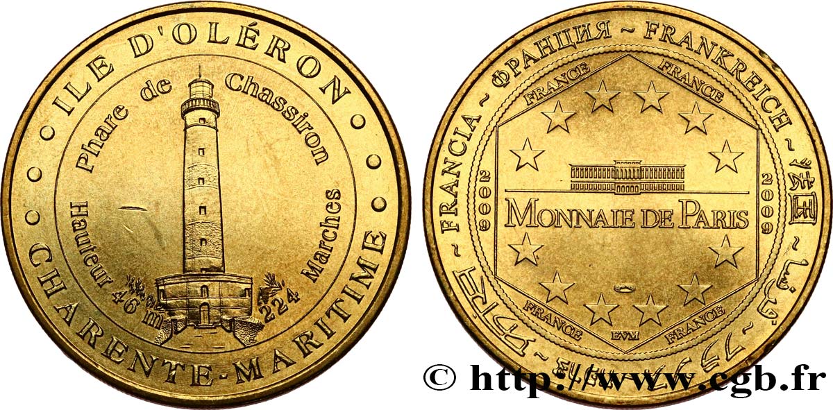 TOURISTIC JETONS AND TOKENS  ILE D’OLERON AU