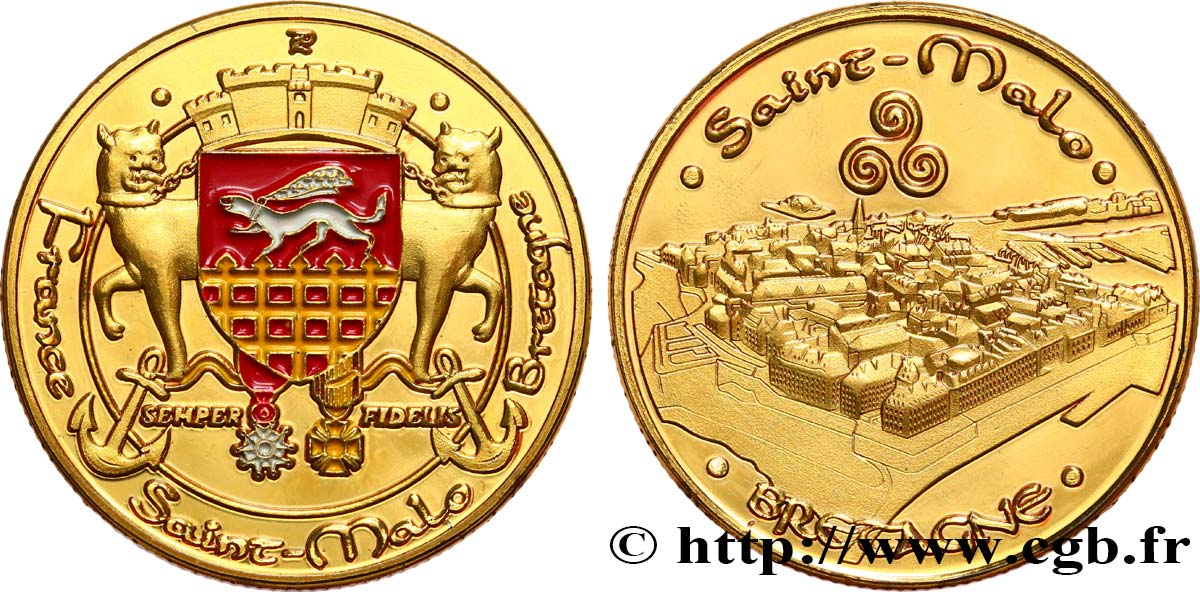 TOURISTIC JETONS AND TOKENS  BRETAGNE - SAINT-MALO EBC