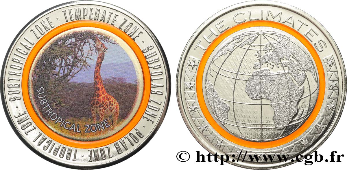 ÉTATS-UNIS D AMÉRIQUE SERIE THE CLIMATES - ZONE SUBTROPICAL (girafe) SPL