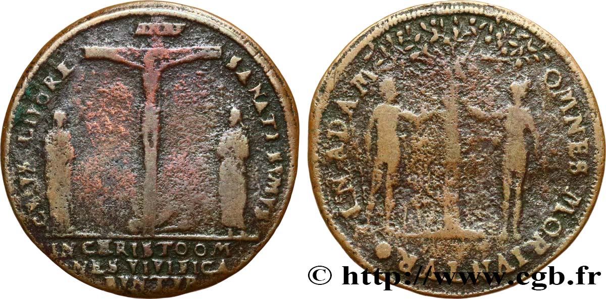 ROUYER - X. NUREMBERG JETONS AND TOKENS Crucifixion / ADAM ET EVE VF