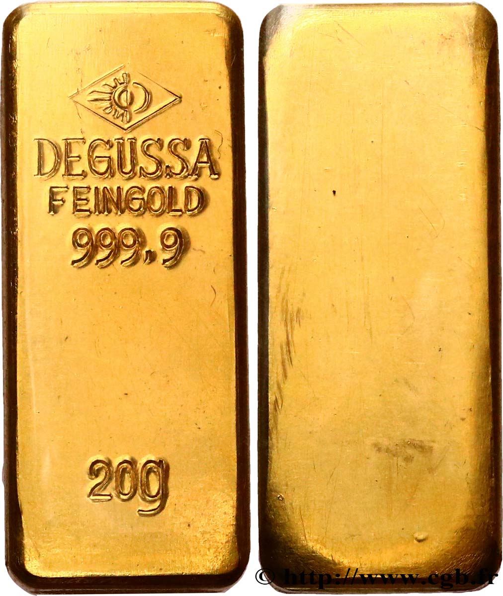 INVESTMENT GOLD Lingotin de 20 grammes - OR 999,9 MS