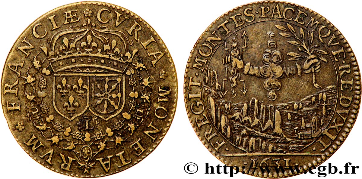 COUR DES MONNAIES DE PARIS Louis XIII TTB