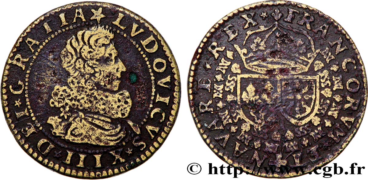 LOUIS XIII LE JUSTE Louis XIII le juste TB+