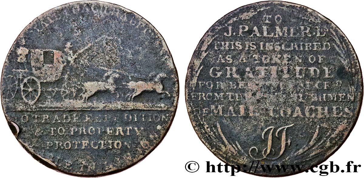 ROYAUME-UNI (TOKENS) 1/2 Penny Londres (Middlesex) B