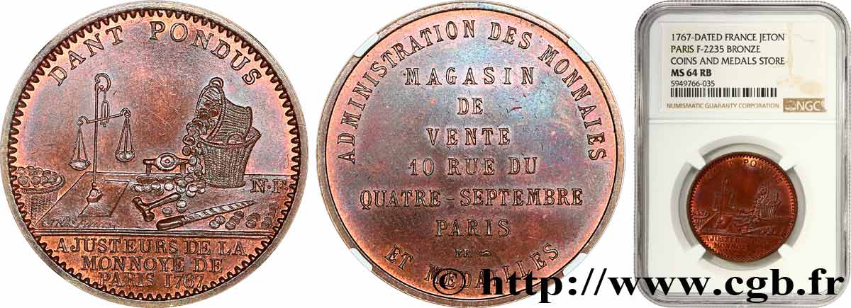 MONNAIE DE PARIS Médaille publicitaire du magasin de la Monnaie de Paris fST64