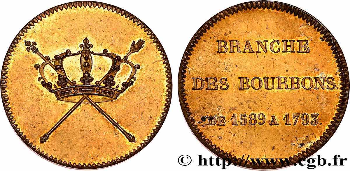 METALLIC SERIES OF THE KINGS OF FRANCE  Branche des Bourbons AU