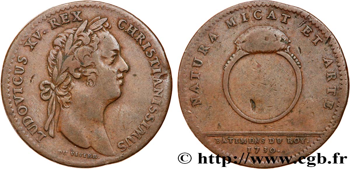 BÂTIMENTS DU ROI Louis XV TB+