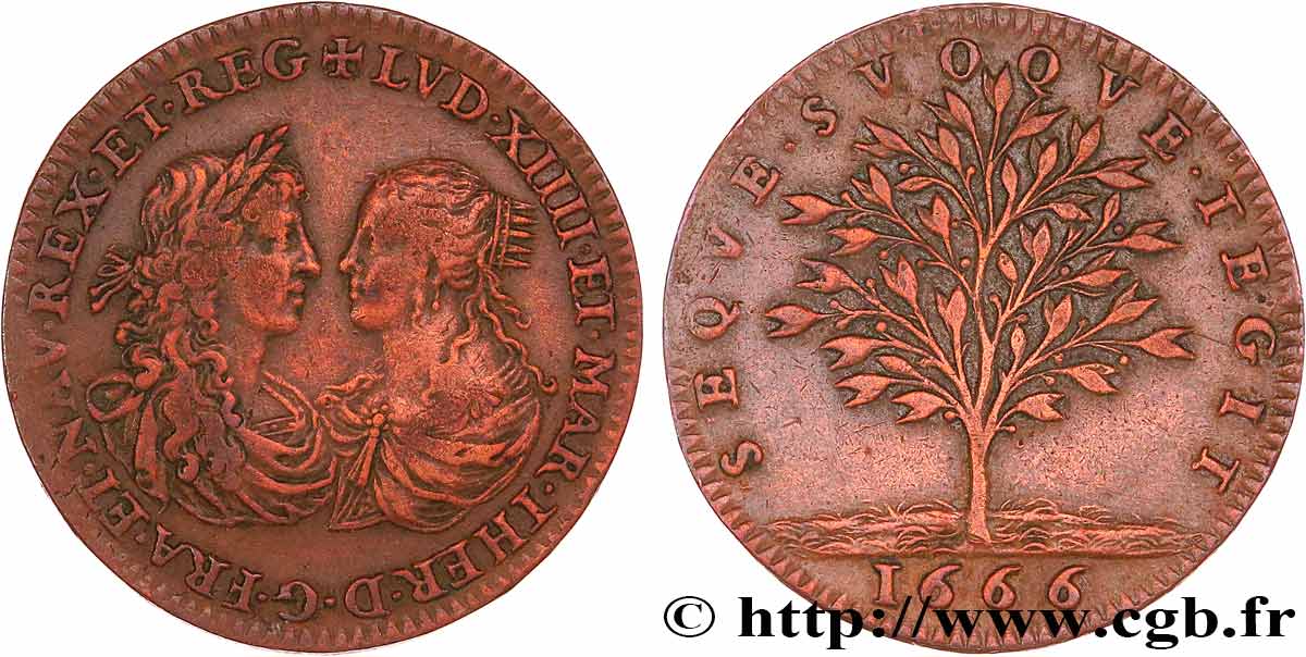 LOUIS XIV LE GRAND ou LE ROI SOLEIL Mariage du roi TTB+