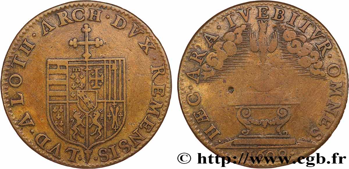 CHAMPAGNE ARDENNES - NOBLESSE ET VILLES Louis III, cardinal de Guise, abbé de Saint Denis, archevêque de Reims TTB