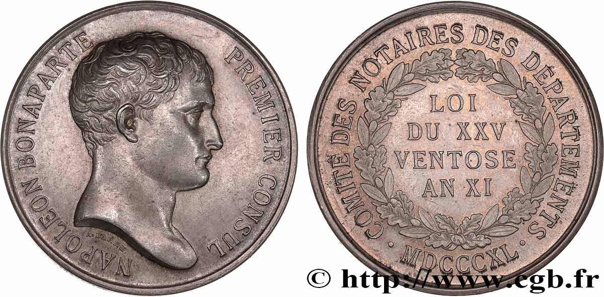 NOTAIRES DU XIXe SIECLE Corps notarial (Napoléon Bonaparte) SC