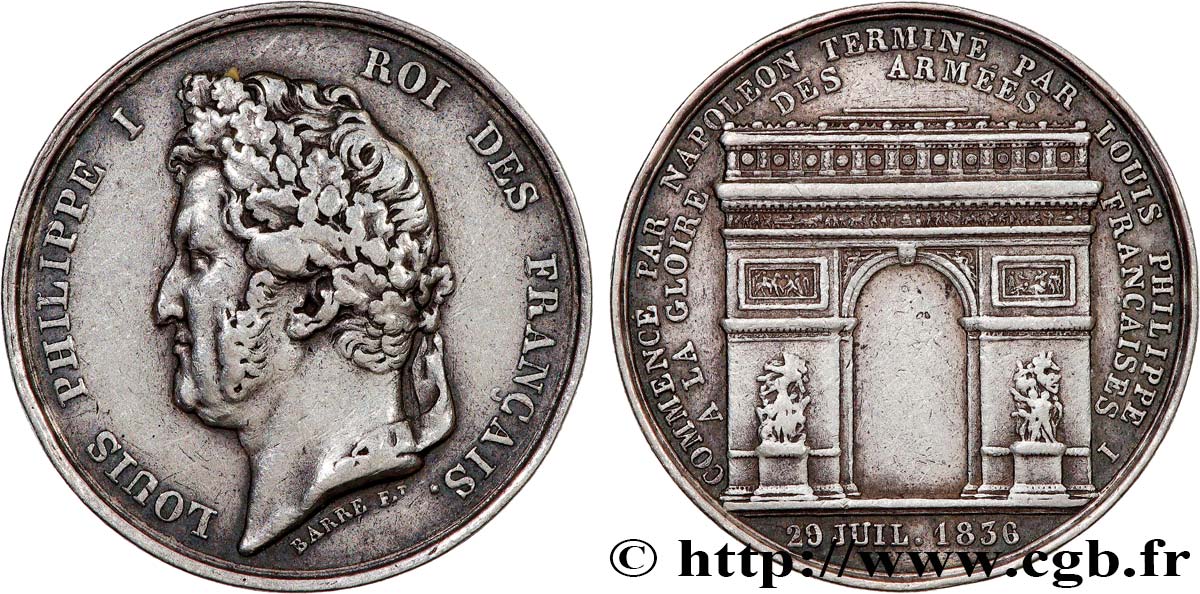 LOUIS-PHILIPPE Ier ARC DE TRIOMPHE TTB