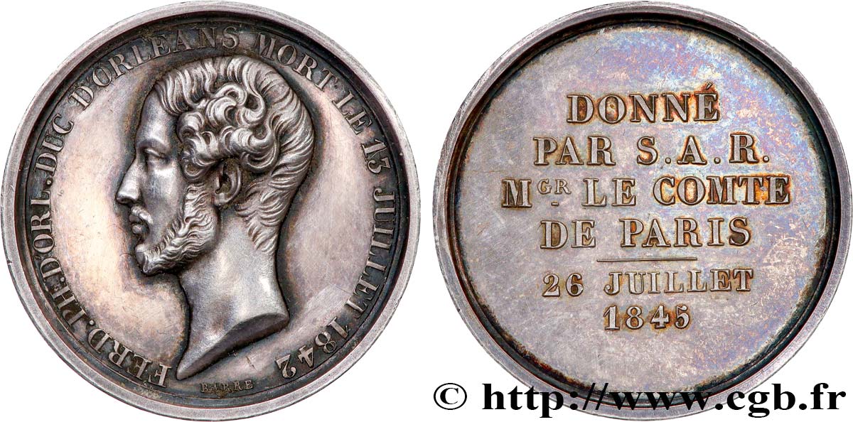 LOUIS-PHILIPPE I DON DU COMTE DE PARIS, Mort de Ferdinand Philippe, Duc d’Orléans AU