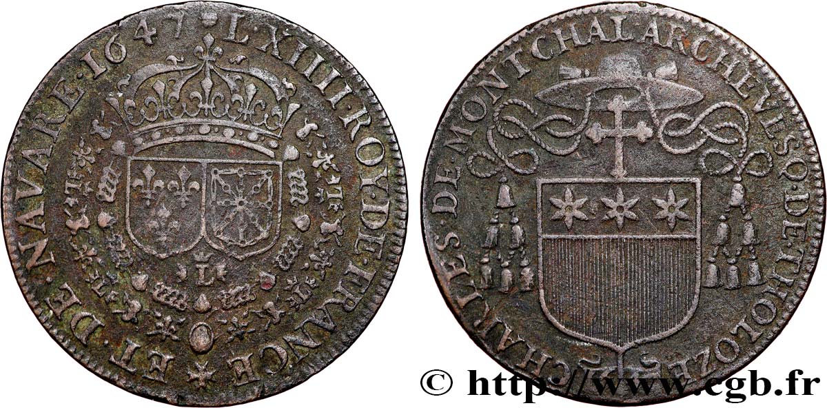 LANGUEDOC (VILLES ET NOBLESSE DU ...) Charles de Montchal, archevêque de Toulouse TTB+