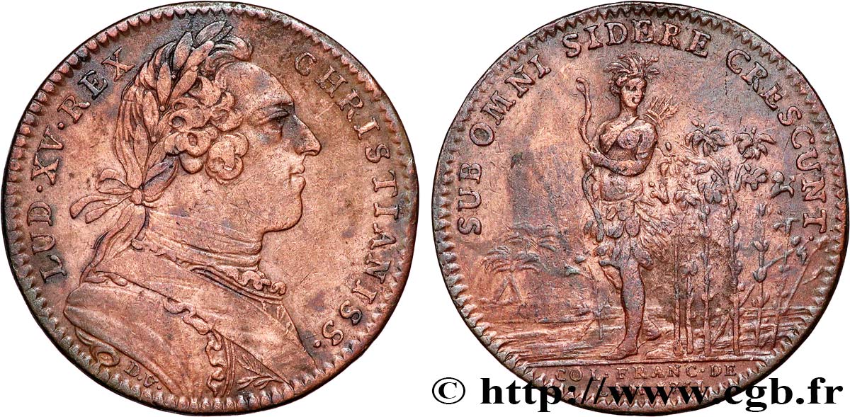 CANADA - LOUIS XV Colonie française de l’Amérique VF