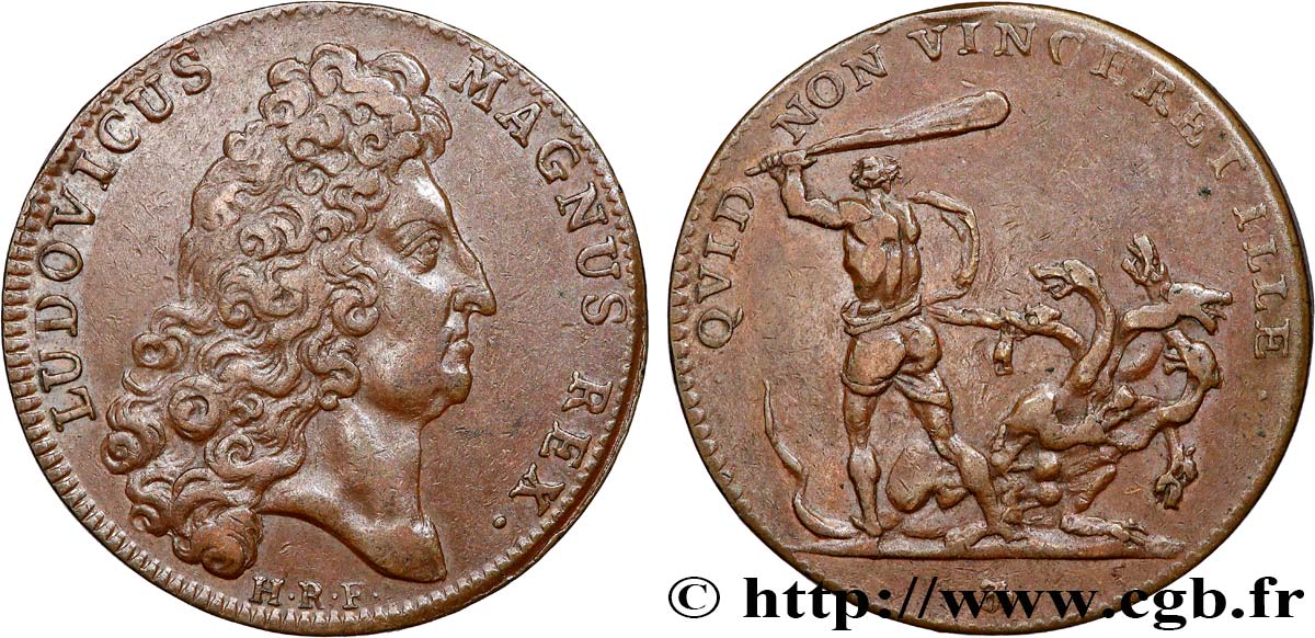 LOUIS XIV LE GRAND ou LE ROI SOLEIL Émission vers 1706 XF