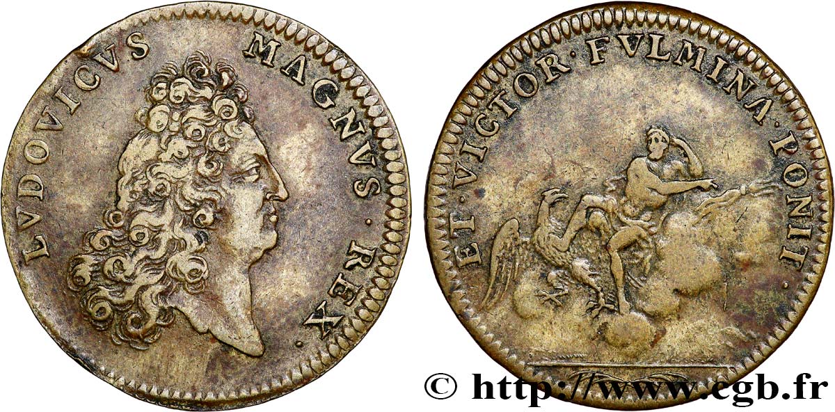 LOUIS XIV LE GRAND ou LE ROI SOLEIL Type de l’Extraordinaire des Guerres de 1698 XF