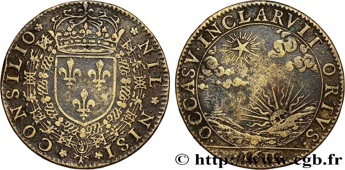 CONSEIL DU ROI Mort de Henri IV et Sacre de Louis XIII TTB+