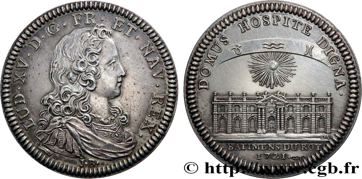 BÂTIMENTS DU ROI Palais du Luxembourg - Refrappe moderne 1721 fjt ...