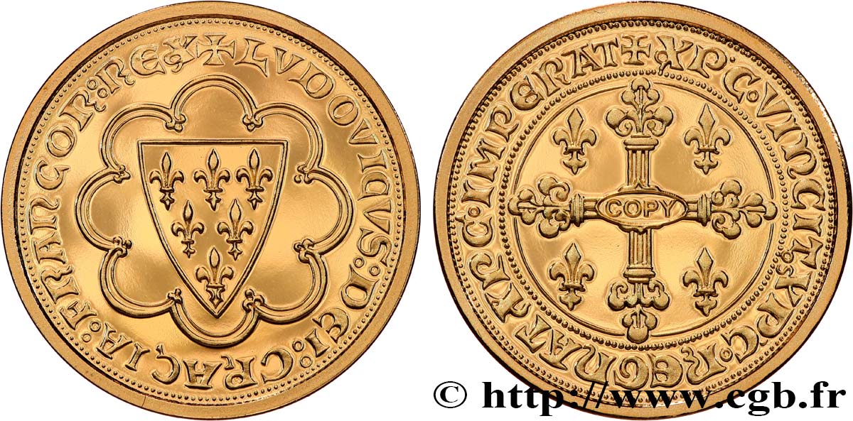 FAMOUS FIGURES SAINT-LOUIS - refrappe de l’écu d’or de Saint-Louis MS