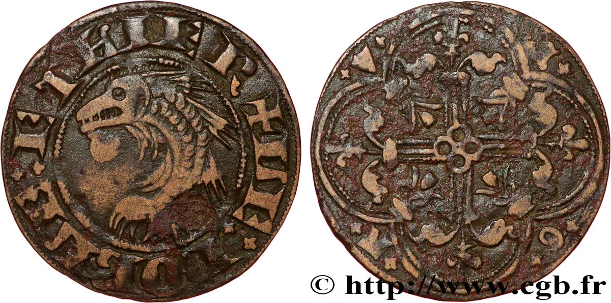 ROUYER - VIII. JETONS AND TOKENS CLASSIFIED BY TYPE Jeton de compte au dauphin XF