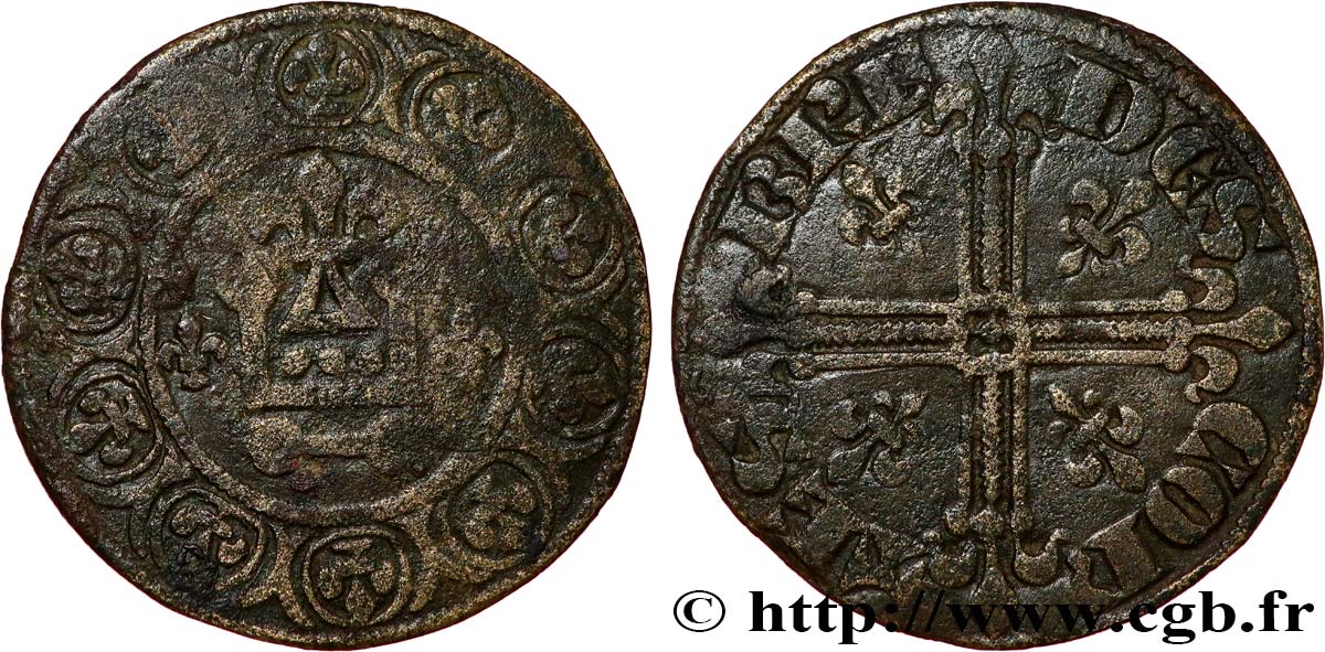 ROUYER - VIII. JETONS AND TOKENS CLASSIFIED BY TYPE Jeton de compte au châtel VF