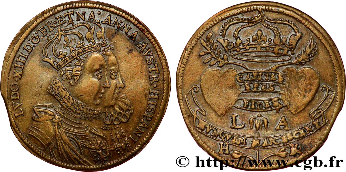 LOUIS XIII LE JUSTE Mariage avec Anne d’Autriche TTB+