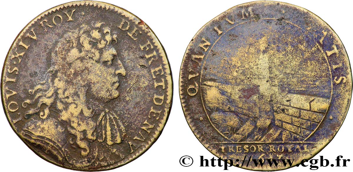 TRÉSOR ROYAL Jeton Cu 26, Trésor royal TB