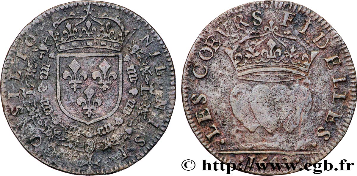 CONSEIL DU ROI Louis XIII TTB