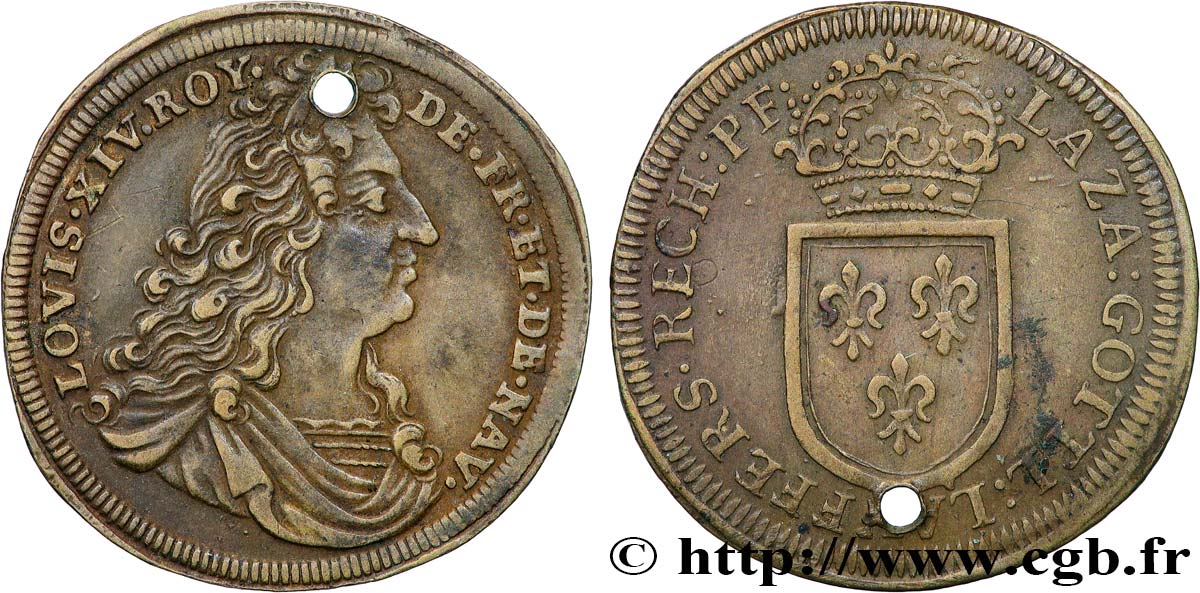 ROUYER - X. JETONS DE NUREMBERG Louis XIV TB