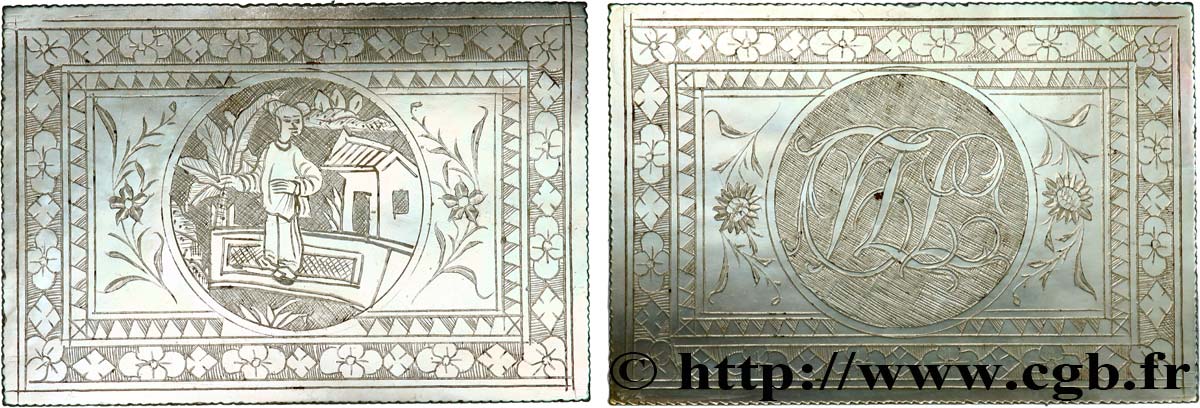 CHINE Jeton de jeux en nacre SPL