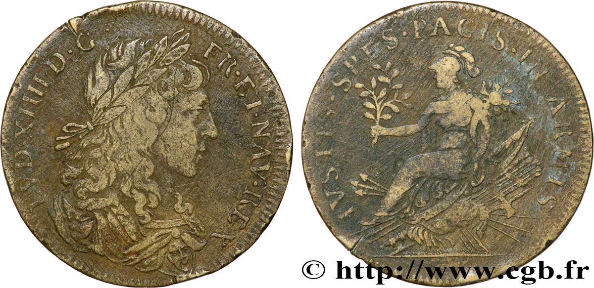 LOUIS XIV LE GRAND ou LE ROI SOLEIL Préliminaires de la Paix de Munster TB+