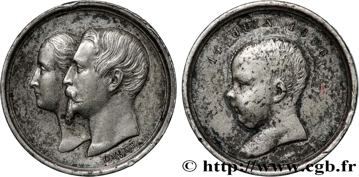 NAPOLÉON IV Naissance - quinaire TTB