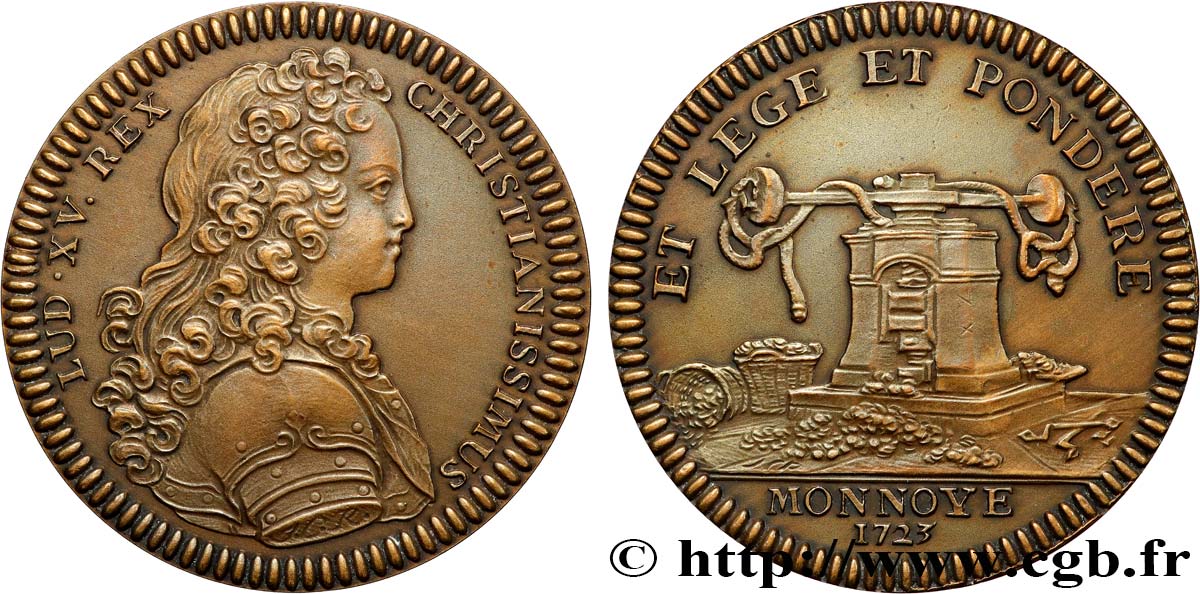 MONNAIE DE PARIS Louis XV - refrappe SUP