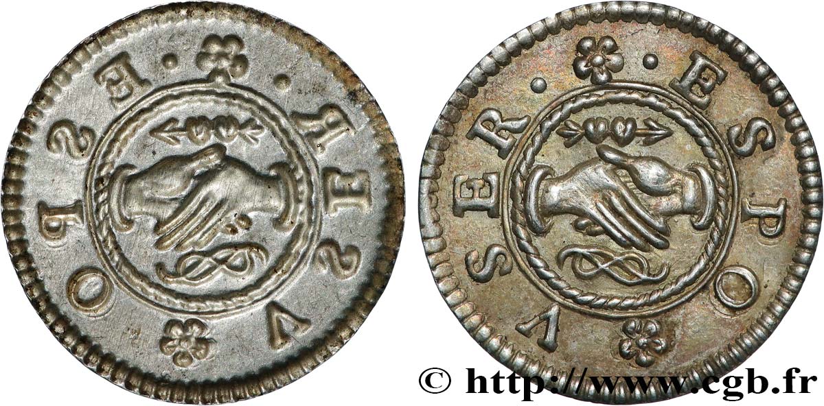 AMOUR ET MARIAGE Denier à épouser - Bractéate AU