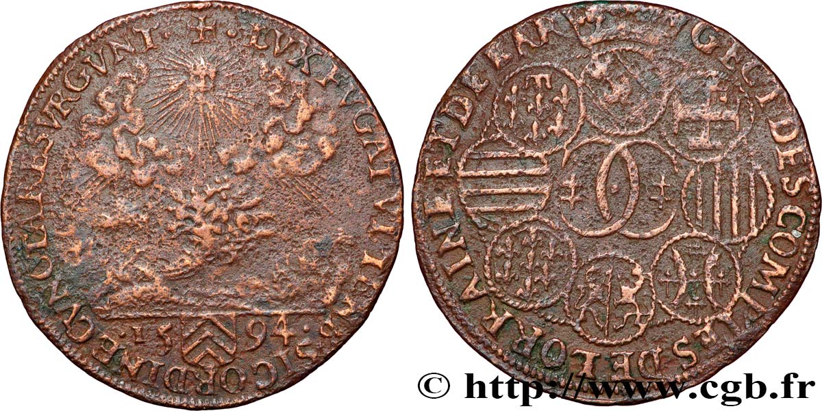 LORRAINE - DUCHÉ DE LORRAINE - CHARLES III LE GRAND DUC Chambre des Comptes -  TTB