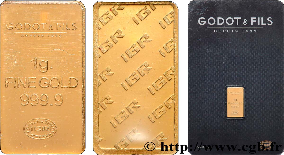 INVESTMENT GOLD Lingotin de 1 gramme - OR 999,9 MS
