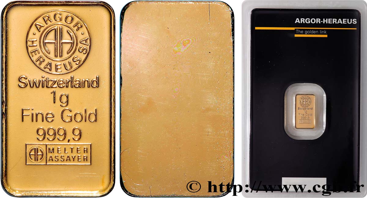 INVESTMENT GOLD Lingotin de 1 gramme - OR 999,9 ST