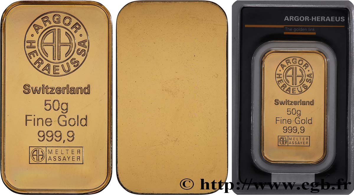 INVESTMENT GOLD Lingotin de 50 grammes - OR 999,9 FDC