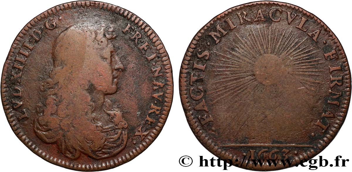 LOUIS XIV THE GREAT or THE SUN KING  VF