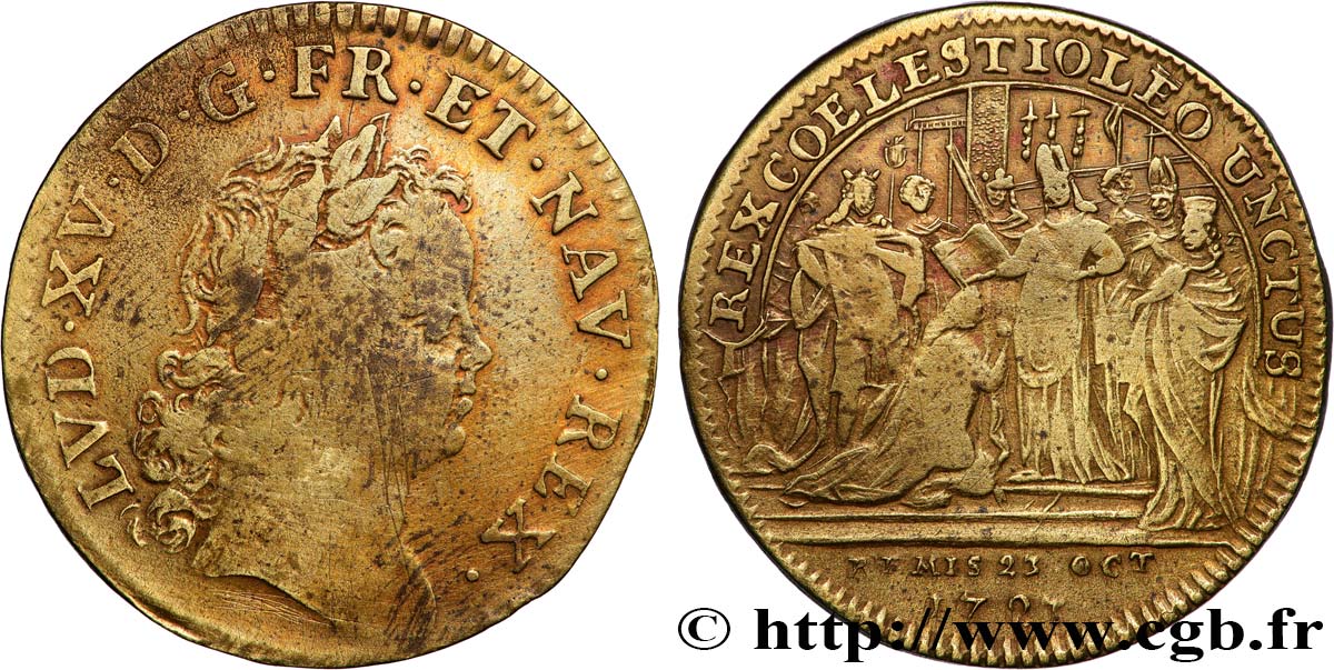 SACRE À REIMS Louis XV TB