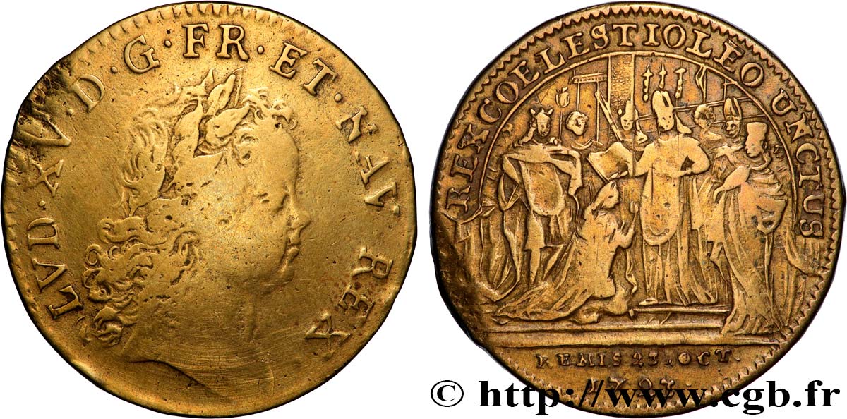 SACRE À REIMS Louis XV TB