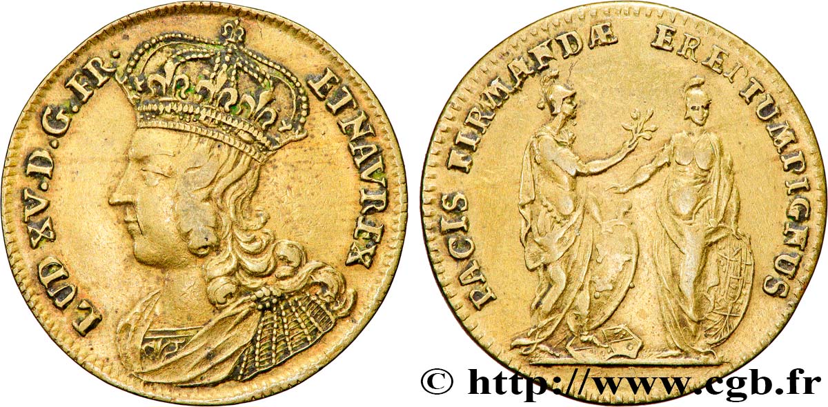 LOUIS XV DIT LE BIEN AIMÉ La prise de Fontarabie (pays Basque) TTB