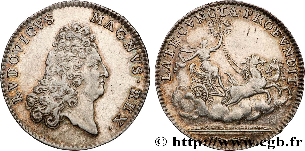 LOUIS XIV LE GRAND ou LE ROI SOLEIL Émission vers 1700 TTB