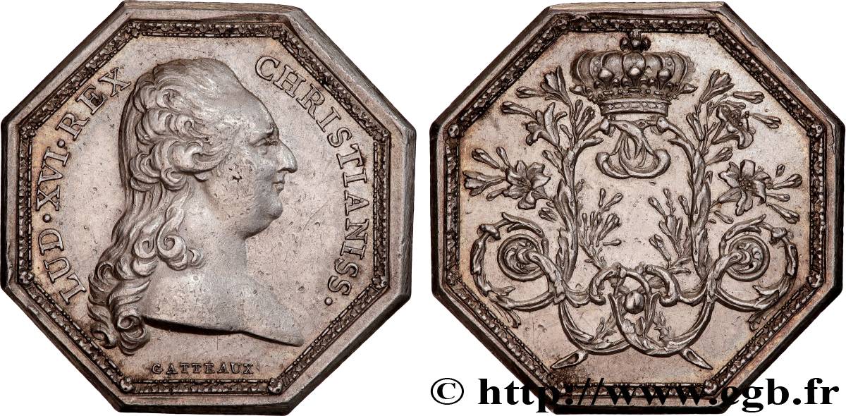 LOUIS XVI Jeton de jeu  Émission de 1784 AU