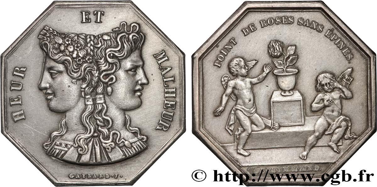 AMOUR ET MARIAGE Jeton de jeu - refrappe récente  BB