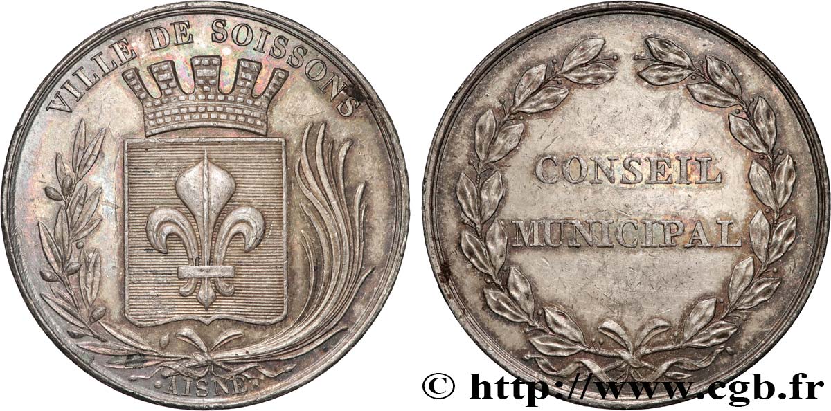 GENERAL, DEPARTEMENTAL OR MUNICIPAL COUNCIL - ADVISORS Médaille, Conseil municipal AU