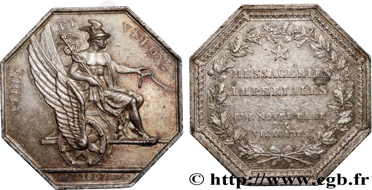 PREMIER EMPIRE / FIRST FRENCH EMPIRE Messageries impériales, rue Notre-Dame des Victoires à Paris AU