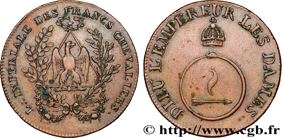 FRANC - MAÇONNERIE L’IMPERIALE DES FRANCS CHEVALIERS TTB